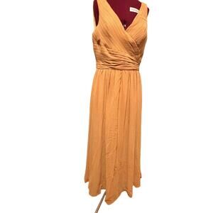 Mori Lee Madeline Gardner Chiffon Draped Gown Maxi Dress Size 16